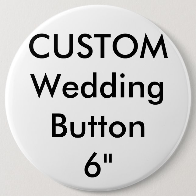 Boda Personalizado Giant Pin botón redondo de 6" (Anverso)