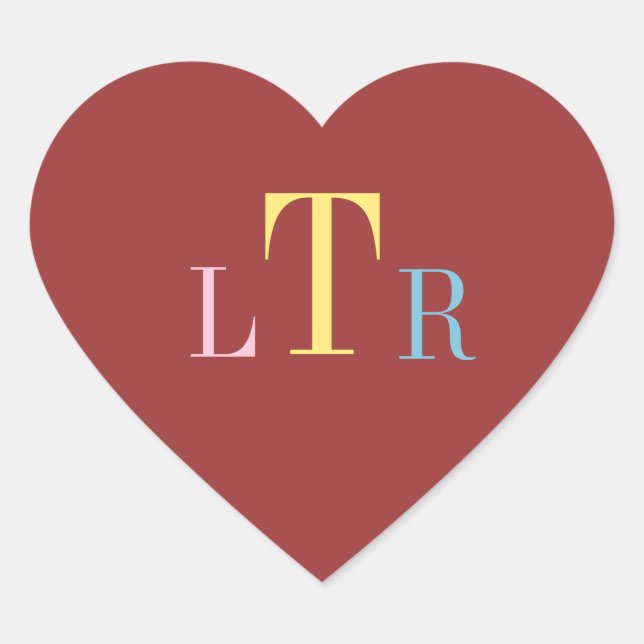 Boda Personalizado Monograma Sello para sobres Sti (Anverso)