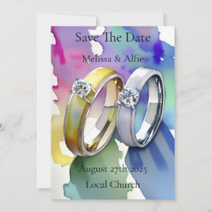 Boda personalizado o invitación a compromiso