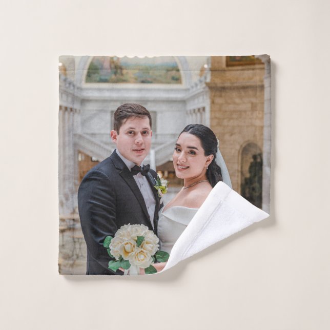 Boda personalizado o ropa de lavado de aniversario (Toallita)