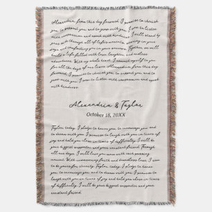 Boda personalizado promete una manta de regalo par