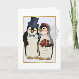 Boda pingüino - Sin tarjeta de texto