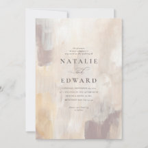 Boda pintada en tonos beige y crema