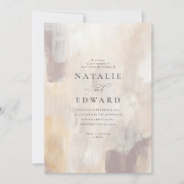 Boda pintada en tonos beige y crema