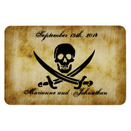 Boda pirata salve el imán de recuerdo de la fecha