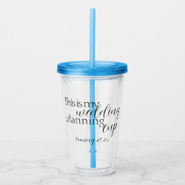 Boda planificando taza de tumbler