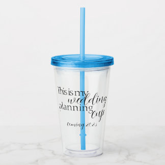 Boda planificando taza de tumbler