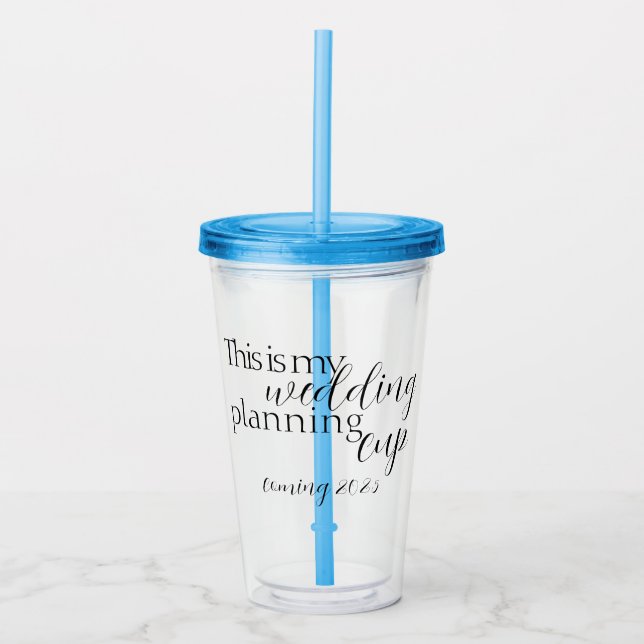 Boda planificando taza de tumbler (Anverso)