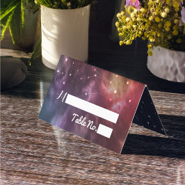 Boda Plaza Tarjeta Escort Número de tabla Galaxia