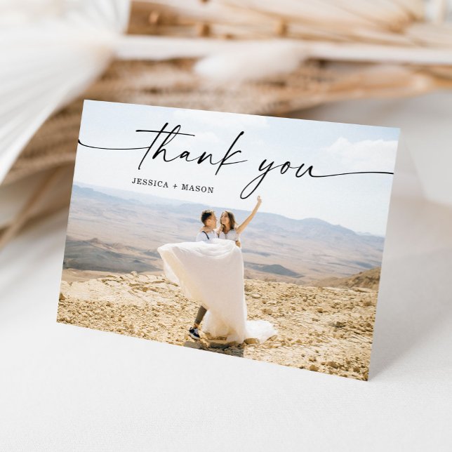 Boda plegado Gracias tarjeta con mensaje Personali (Subido por el creador)