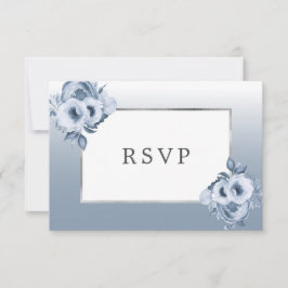 Boda polvorientos azules florines moda plata RSVP