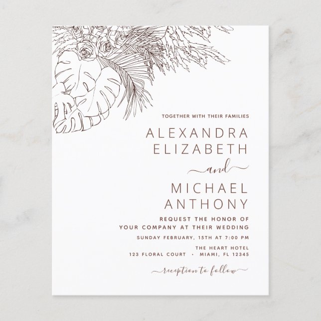 Boda Presupuestario Pampas Volante de Terracota Gr (Frente)