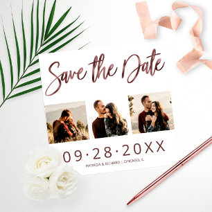 Boda Presupuesto Guardar Fecha 3 Colaje de Fotos