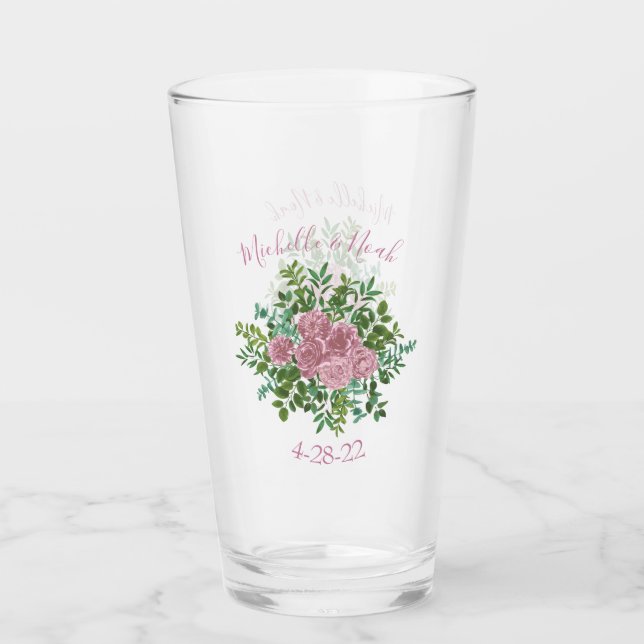 Boda Primavera Jardín de Rosas Rosadas (Anverso)