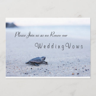 Boda promete renovación invitación tortuga marina