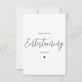 Boda Proveedor Gracias Tarjeta - DJ/Banda