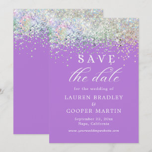 Boda Purpurina Purple Luxury Save The Date