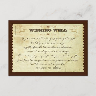 boda que desea tarjetas vintage