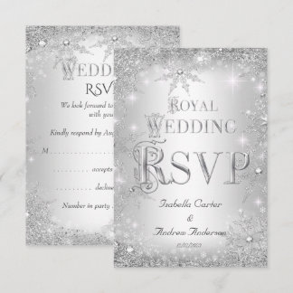 Boda Real RSVP Corona de Plata Invierno Paisaje In