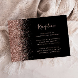 Boda Recepción Borde Glitter Rosa Dorado