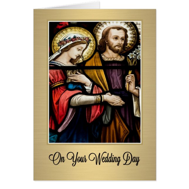 Boda religioso católico versículo de la escritura (Frente)