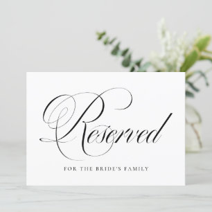 Boda reservado de guión de floración negra