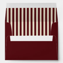 Boda Retro de Marfil y Burgundy a Rayas