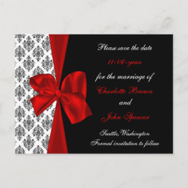 boda roja salve la invitación de fecha