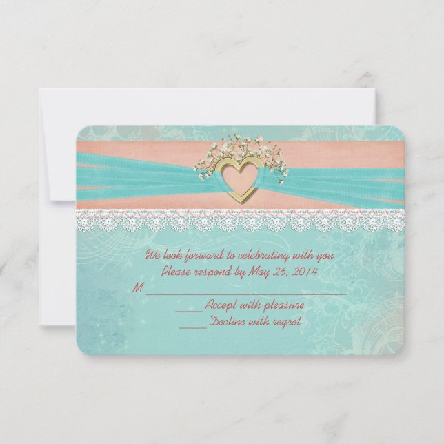 Boda Romance RSVP (Anverso)