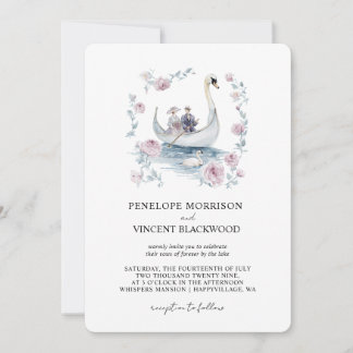 Boda romántico por invitación al lago