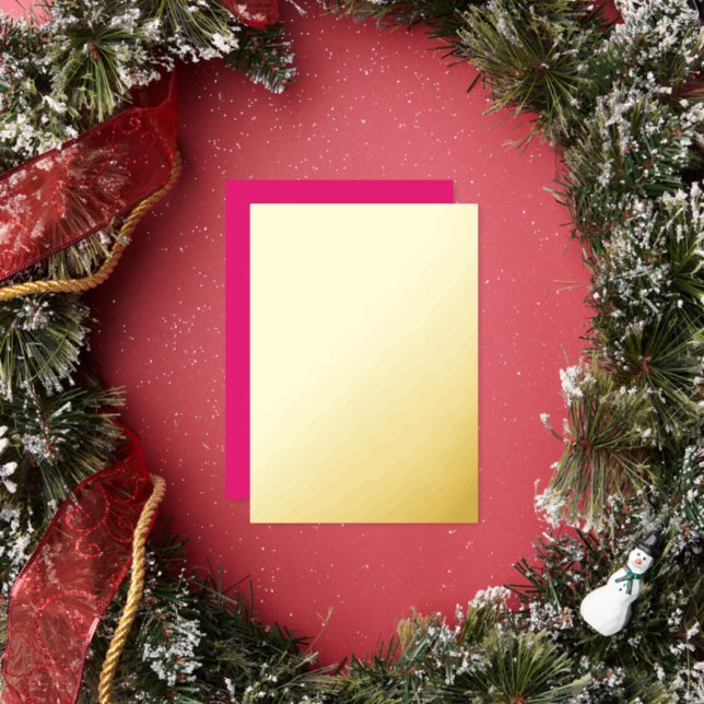 Boda rosa caliente | Invitación de color sólido ne (in situ)