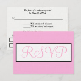 Boda Rosa Claro Blanco RSVP