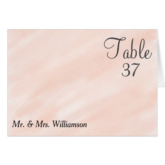 Boda rosa de color pastel de agua Rubor (Anverso (Horizontal))