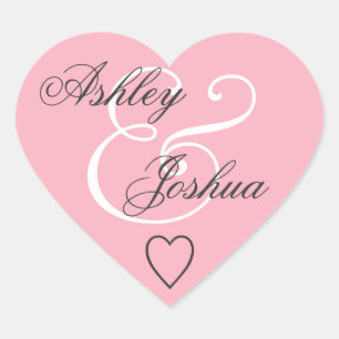 Boda rosa Sello para sobres Novia y Groom V02
