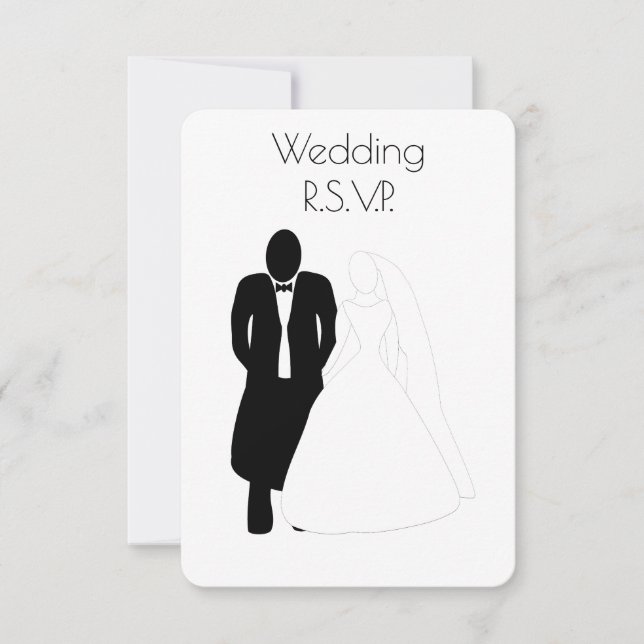 Boda RSVP Card Bride Groom (Anverso)
