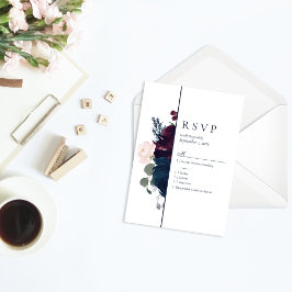 Boda RSVP de Embrace Florals | Azul de la Marina d