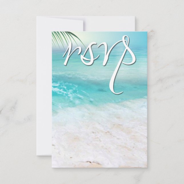 BODA RSVP DE LAS AGUAS DEL OCÉANO DERRAMADAS (Anverso)