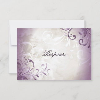 Boda RSVP Elegante Vintage Foliage & Swirl