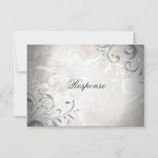 Boda RSVP Elegante Vintage Foliage & Swirl