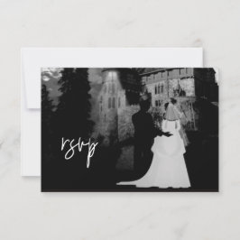Boda RSVP Mansión de Halloween de Octubre