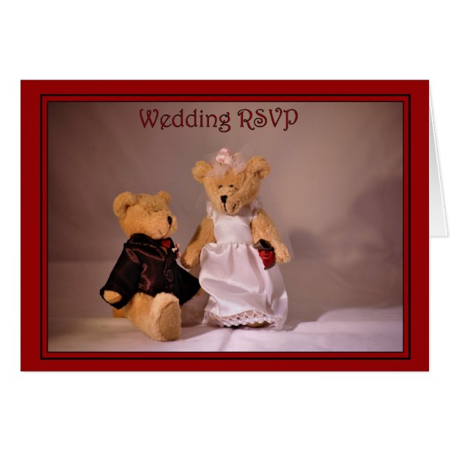 Boda RSVP que casa la aceptación de la invitación (Anverso (Horizontal))