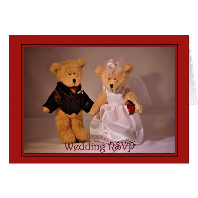 Boda RSVP que casa la aceptación de la invitación (Anverso (Horizontal))