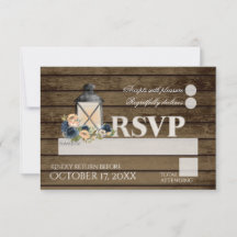 Boda RSVP Rústica Ladder and Lantern