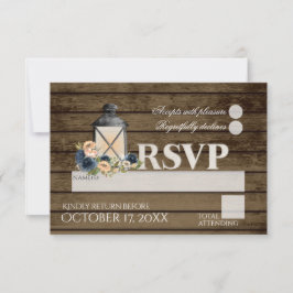 Boda RSVP Rústica Ladder and Lantern