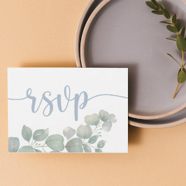 Boda RSVP Rusty Blue