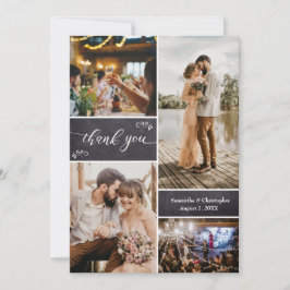 Boda ruso simple Gracias Collage de fotos=