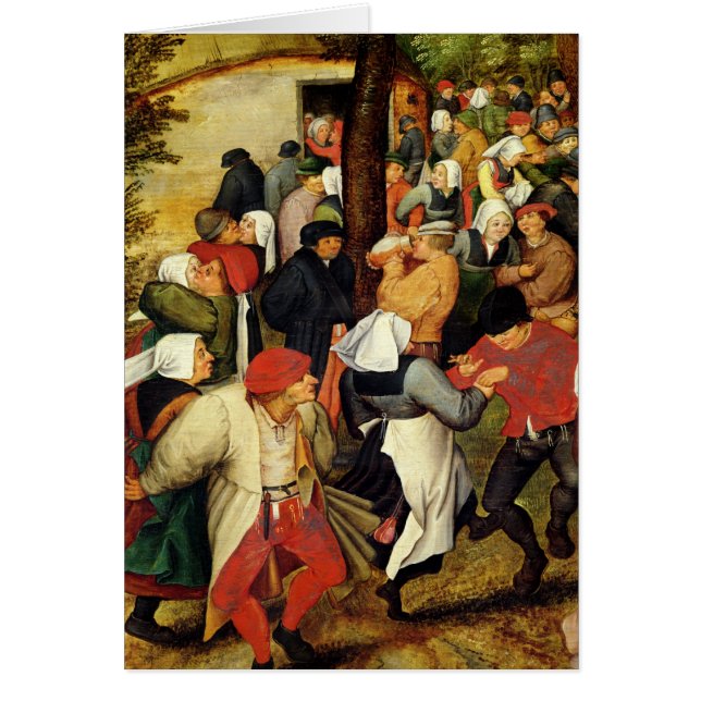 Boda rústica, detalle del baile de la gente (Frente)