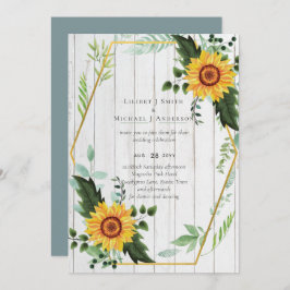 Boda Rústico BOHO Sunflowers Greenery