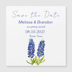 Boda Rústico de Bluebonnets Blue Floral Texas