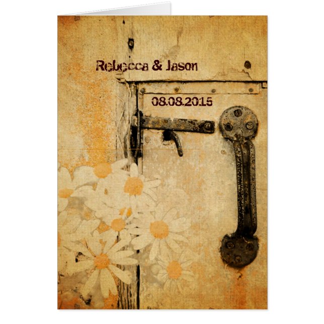 boda rústico de verano (Frente)